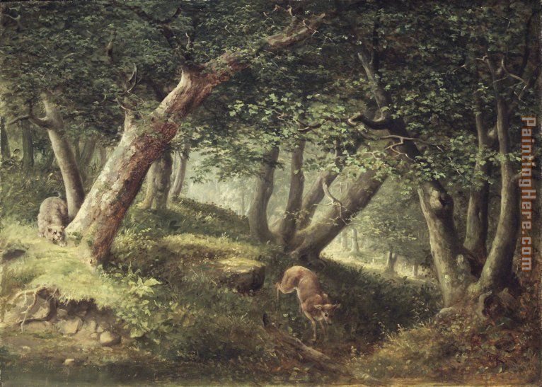 In the Forest painting - William Holbrook Beard In the Forest art painting